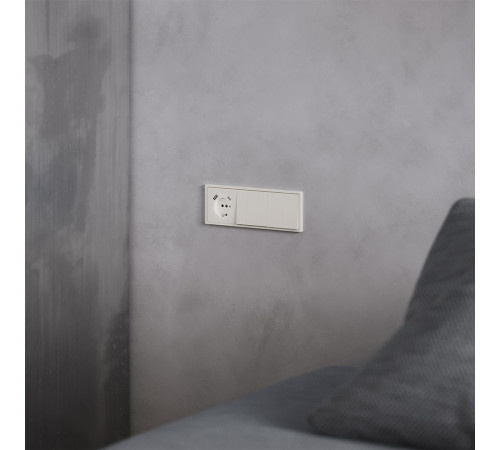 Клавиши для выключателя/переключателя двухклавишного Voltum S70 (хлопок) VLS000313