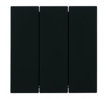 Выключатель 3-клавишный (механизм) Stekker Мия 250В 10А RSW10-3108-05 черный бархат 50444