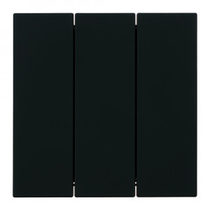 Выключатель 3-клавишный (механизм) Stekker Мия 250В 10А RSW10-3108-05 черный бархат 50444