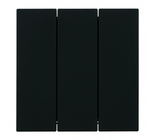 Выключатель 3-клавишный (механизм) Stekker Мия 250В 10А RSW10-3108-05 черный бархат 50444