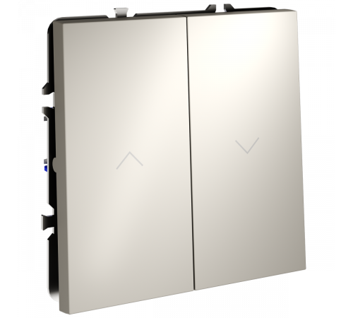 Выключатель встраиваемый Voltum S70 для жалюзи 10А, (кашемир) VLS020703