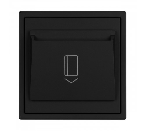 Выключатель карточный магнитный софт-тач черный оникс Arlight SWT-CRD-SFPL-BK (250V, 25A) 064401