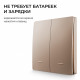 Выключатель кинетический 2кл., IP44, 2,4 ГГц, Smart, беж. Apeyron 04-76