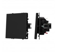 Выключатель проходной 1 кл софт-тач черный оникс Arlight SWT-MKP1-SFPL-BK (250V, 10A) 054246(1)