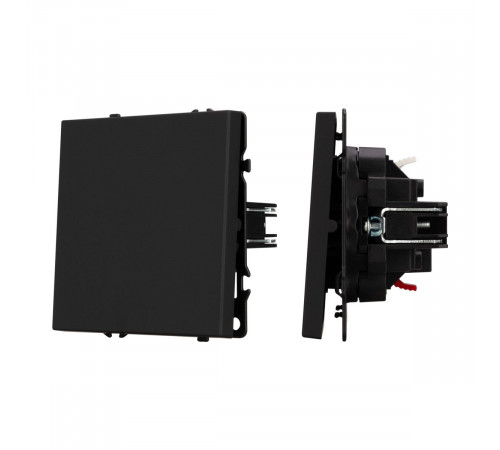 Выключатель проходной 1 кл софт-тач черный оникс Arlight SWT-MKP1-SFPL-BK (250V, 10A) 054246(1)