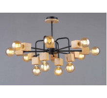6343/12 BK+WOOD (1) Люстра (RL)
