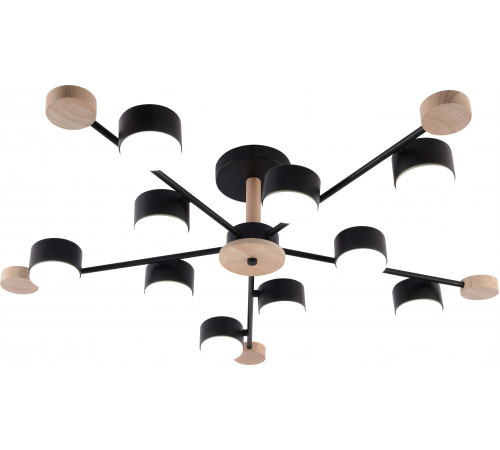 GX3751-10 BK+WOOD (1) Люстра RL