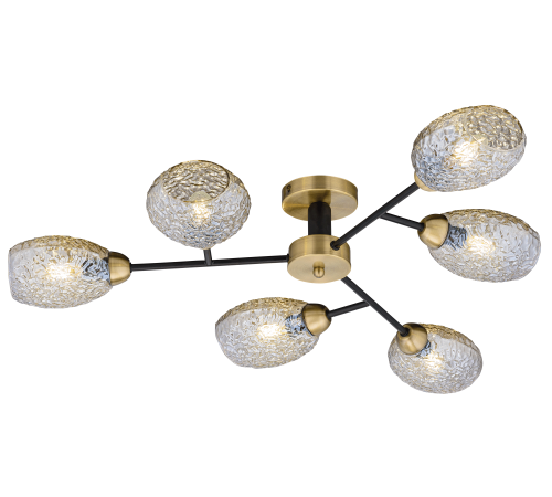 40285MDP/6 MBK+AB (1) Люстра (NW)