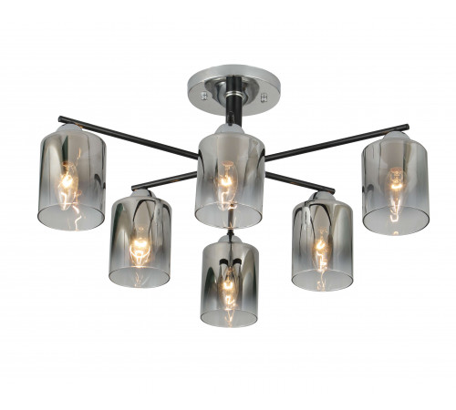 07274/6 CHROME+BLACK (1) Люстра (RL)