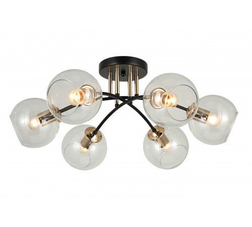 26010/6 GOLD+BLACK (1) Люстра RL