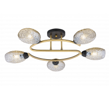 40300MD/5A MBK+AB (1) Люстра (NW)