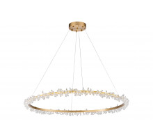 555P-1000 BRONZE+CL (1) Люстра (NW)