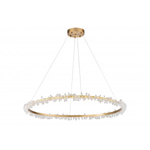 555P-1000 BRONZE+CL (1) Люстра (NW)