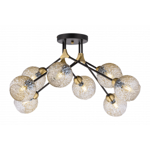 40264MD/8 MBK+AB (1) Люстра (NW)