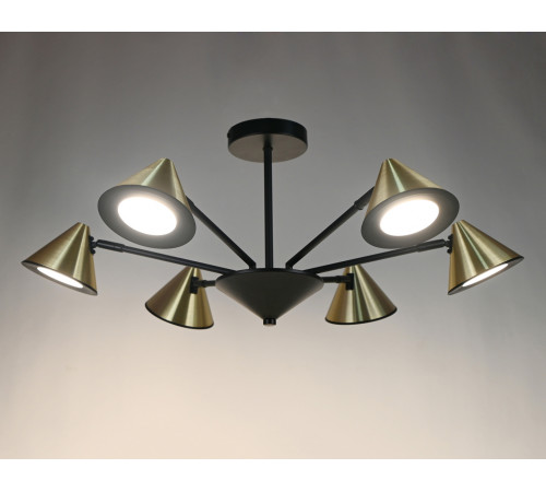 PRD-C 0775D-6 BK+GD (1) Люстра RL