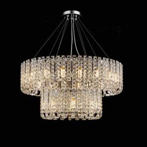 NW082-ф1000+ф600*480(1500) CHROME (1) Люстра (в 2-х коробках) NW #