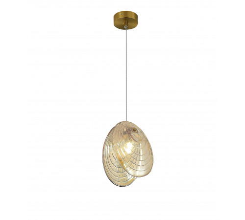 2814-DW-1 BRASS CANOPY+CHAMPINE GLASS (1) Люстра NW
