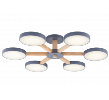 18027STD/6 GREY+WOOD+WHITE (1) Люстра NW #