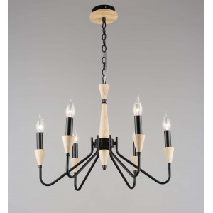 7050/6 BK+WOOD (1) Люстра RL