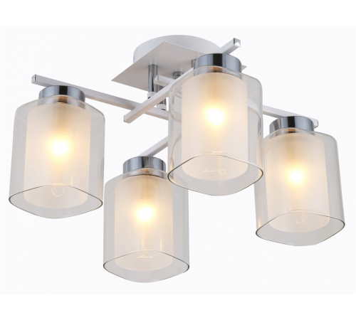 74402/4 CHROME+WHITE (2) Люстра (RL)