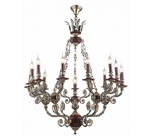 7024/16 AB+BRN (1) Люстра NW #