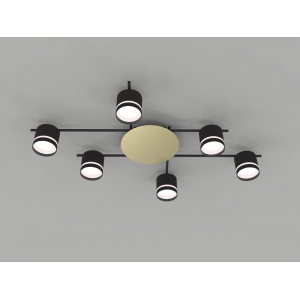 CL-BRIGHT-R001-GX53*6 BK (1) Люстра NW #