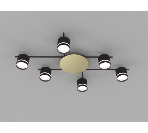 CL-BRIGHT-R001-GX53*6 BK (1) Люстра NW #