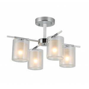 07389/4 CHROME+WHITE (2) Люстра (RL) #