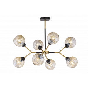 40268MD/8 MBK+AB (1) Люстра (NW)