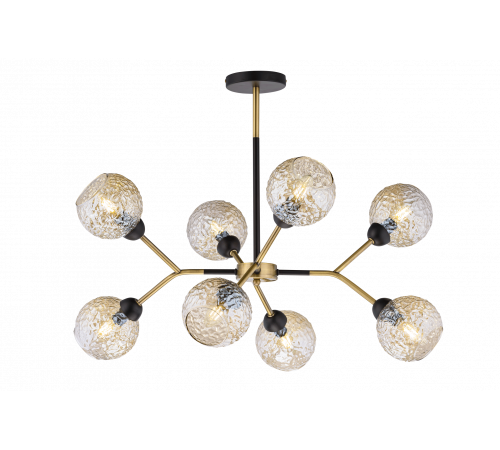 40268MD/8 MBK+AB (1) Люстра (NW)