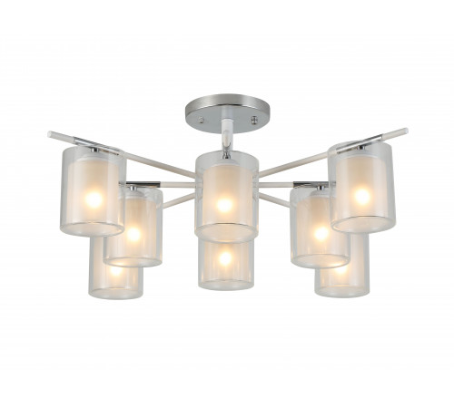 07389/8 CHROME+WHITE (1) Люстра (RL) #