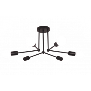 PD-LED-LINE2-R001-E27*6 BK (1) Люстра NW #