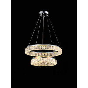 A23-ф600+ф400*H80 CHROME (1) Люстра NW