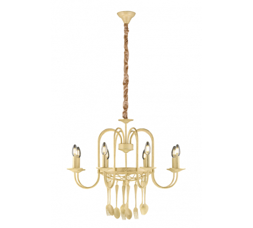 1701/8 BEIGE+GD (1) Люстра NW #