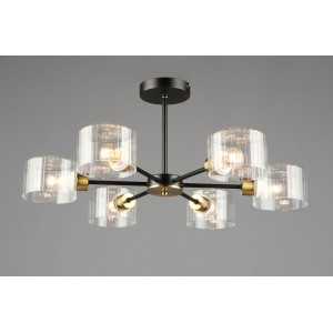 7412/6 BK+COP (1) Люстра RL