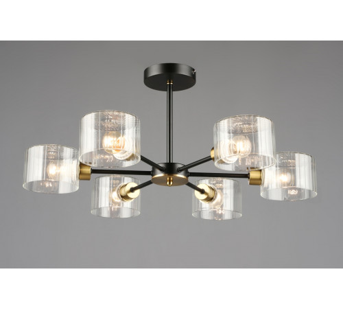 7412/6 BK+COP (1) Люстра RL