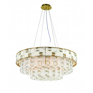 5860P/9 PLATING BRASS+CLEAR (1) Люстра NW