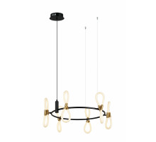 8379MDM-6 BK+GD BLACK+WHITE (1) Люстра NW