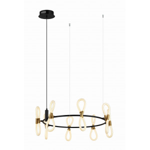 8379MDM-8 BK+GD BLACK+WHITE (1) Люстра NW