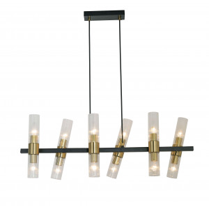 74785/12L BLACK+COPPER (1) Люстра (RL) #