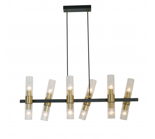 74785/12L BLACK+COPPER (1) Люстра (RL) #