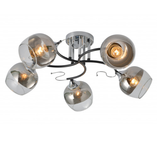 29055/5 CHROME+BLACK (1) Люстра (RL) #