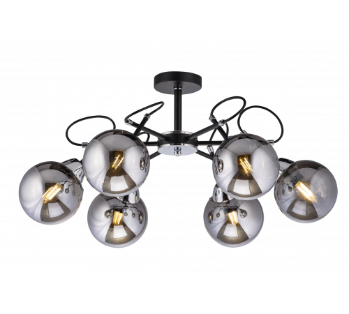 40317MD/6 MBK+CH (1) Люстра (NW)