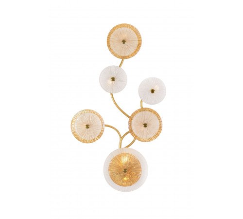 W2895A/7 SPRAY PAINT BRASS+CLEAR+AMBER (1) Настенный светильник  NW