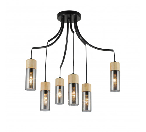 74803/6 BLACK+WOOD (1) Люстра RL