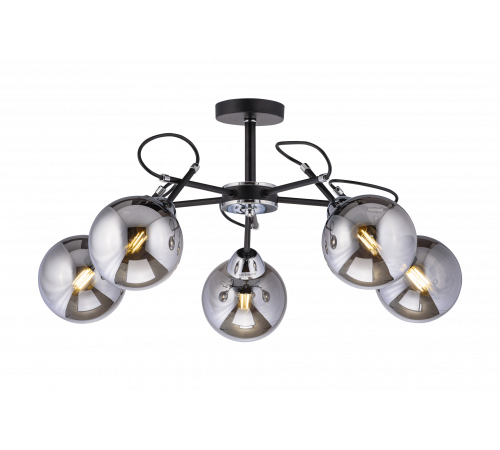 40317MD/5 MBK+CH (1) Люстра (NW)