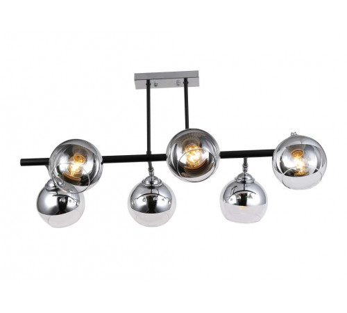 06782/6 CHROME+BLACK (1) Люстра (RL)