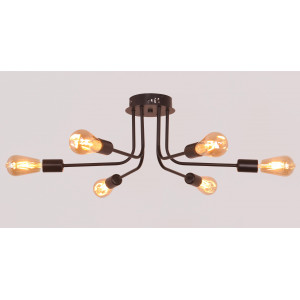 PD-LED-LINE4-R001-E27*6 BK (1) Люстра NW #