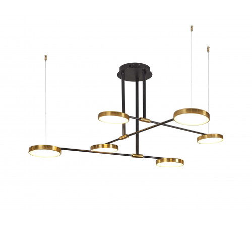 8028DW/6 BRASS+BLACK (1) Люстра (NW) #