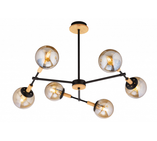 4900/6 BK+WOOD (2) Люстра (RL) #